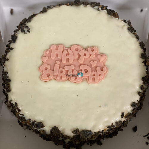 Oreo Doggy Birthday Cake Pink