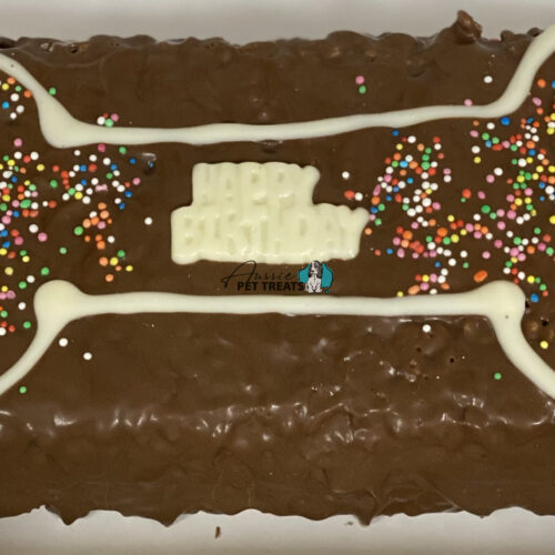 Carob Bone Doggy Birthday Cake